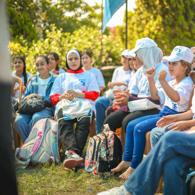 Palestine children relief fund A gathering of Middle Eastern children selected by PCRF in order to bring them joy amidsts the war